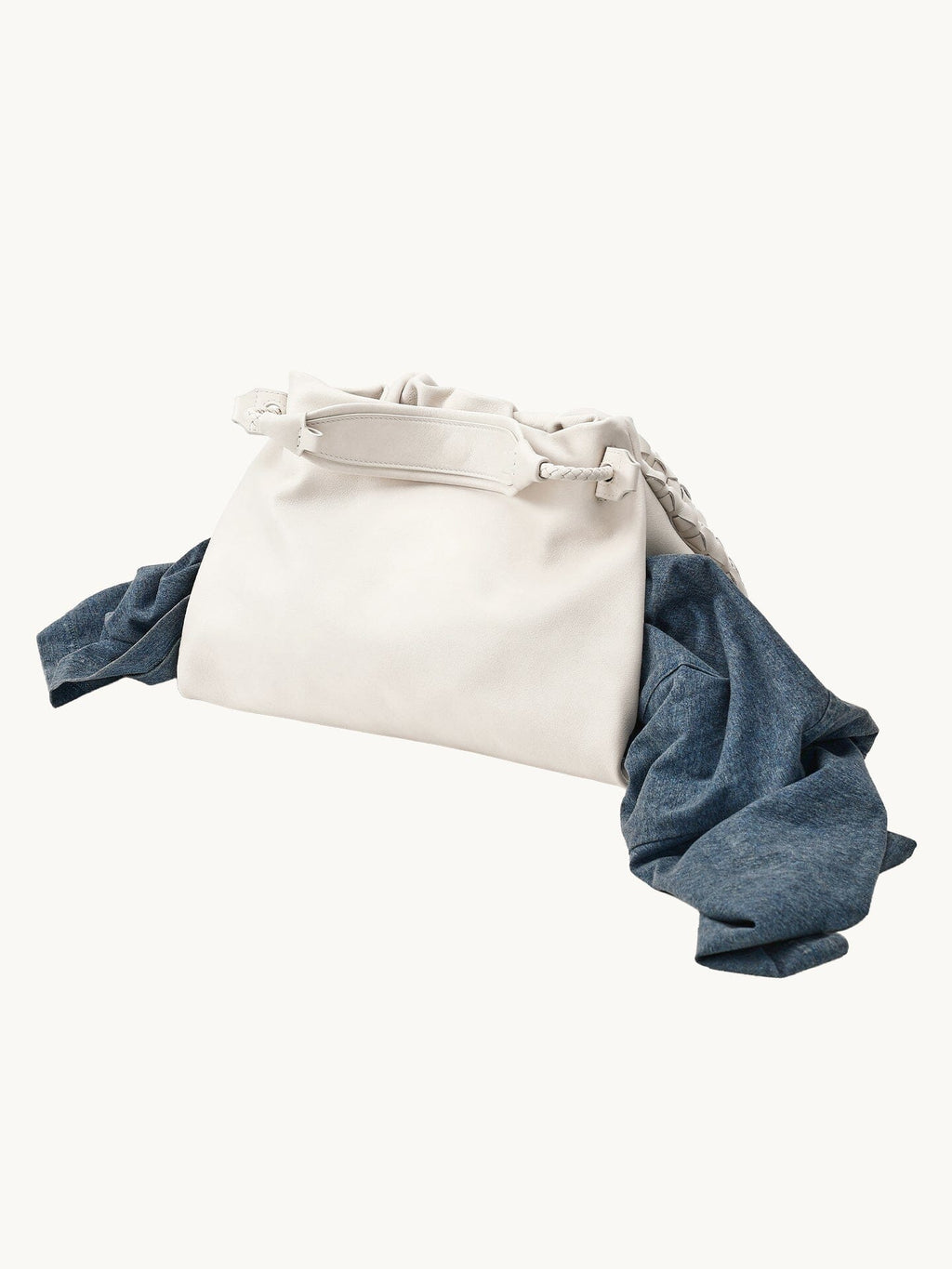 Songmont Small Gather Lattice Bag Cloud styled shot