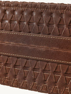 Songmont Small Lattice Tote Sandal - woven panel detail