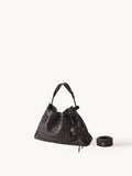 Songmont Small Gather Lattice Bag Ebony front view