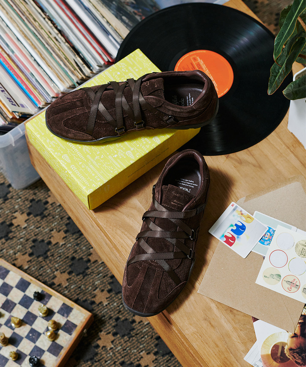 Rockfish Weatherwear ZANE X-STRAP SNEAKERS(SUEDE) Dark Brown view 2