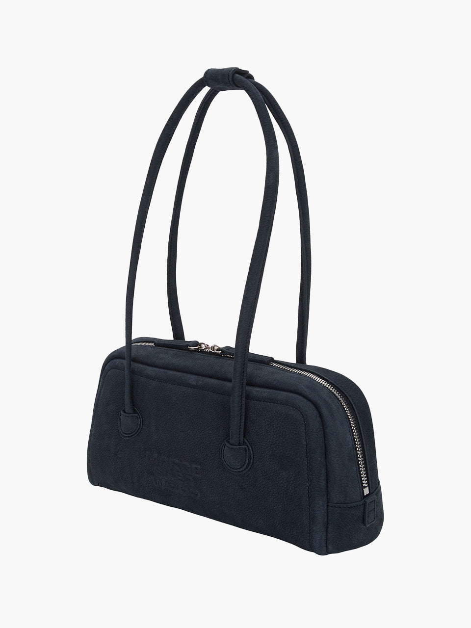 MARGESHERWOOD Soft Boston Ew Baguette Bag - Indigo Nubuck