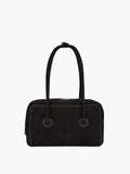 MARGESHERWOOD Soft Boston Bag - Black Nubuck