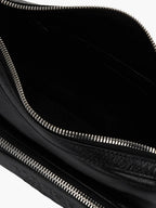 Marge Sherwood Outpocket Hobo Mini in black glossy plain, view 5