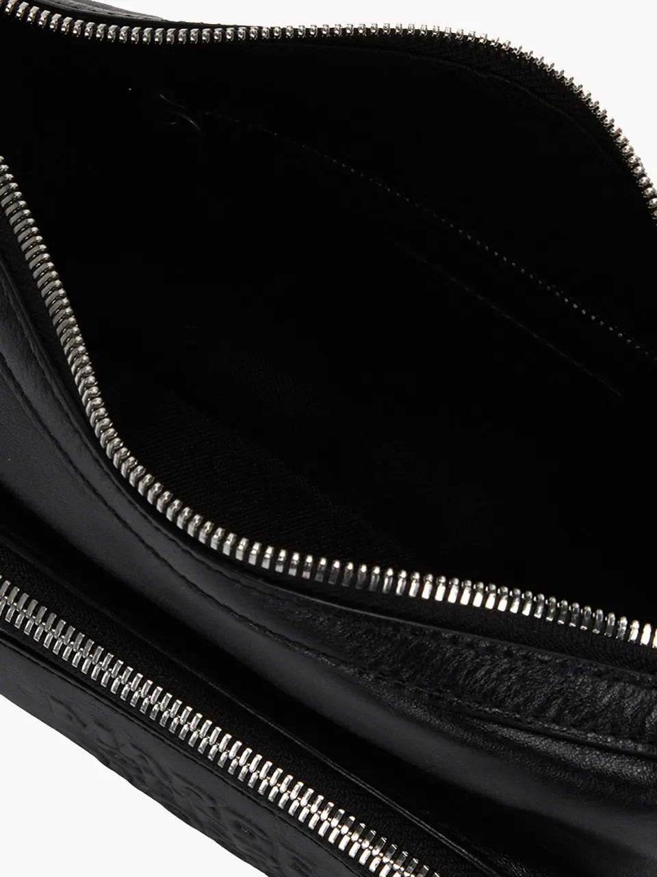 Marge Sherwood Outpocket Hobo Mini in black glossy plain, view 5