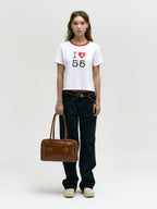 MARGESHERWOOD Soft Boston Bag - Brown Crinkle