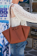 FOLNUA Mini Anthos Bag - Brown Stitch