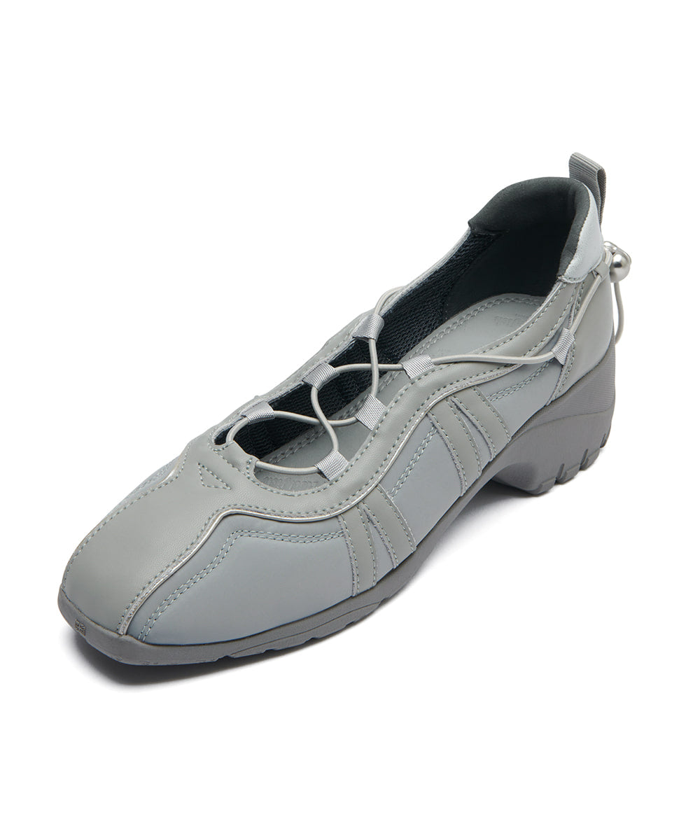 Rockfish Weatherwear Bliss Heel String Sneakers Blue Grey three-quarter view