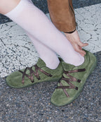 Rockfish Weatherwear ZANE X-STRAP SNEAKERS(SUEDE) Olive Green view 3