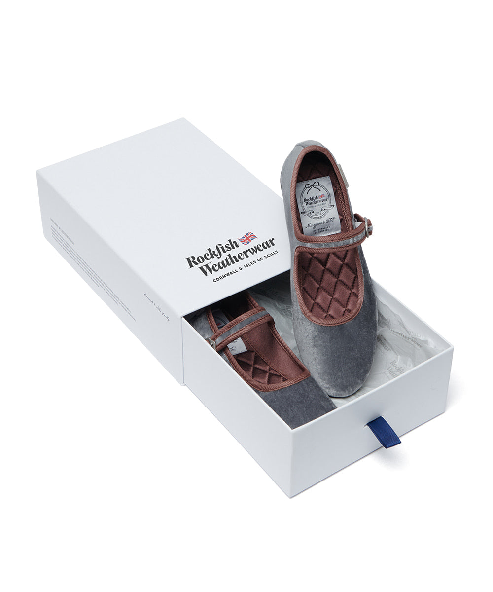 Rockfish Weatherwear Bella Quilted Maryjanes Combi Grey view 9