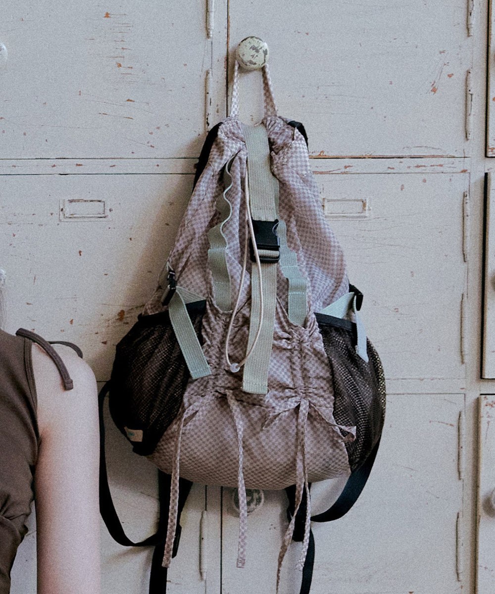 Rockfish Weatherwear Light Weight Backpack Pink Check view 3