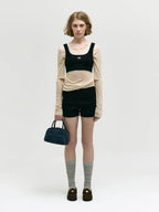 MARGESHERWOOD Soft Tote Mini Bag in Indigo Nubuck leather