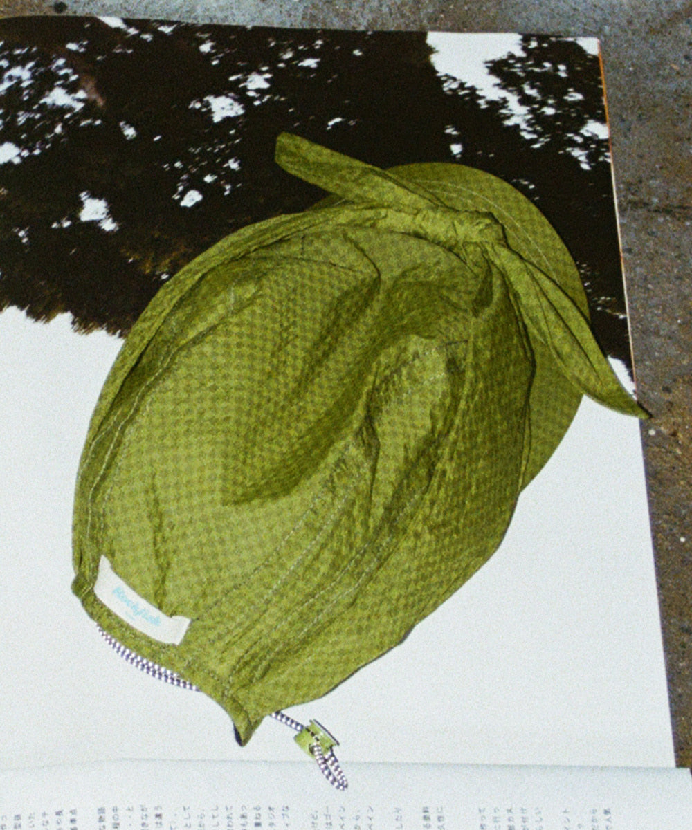 Rockfish Weatherwear KNOT CAP Olive Check flat lay