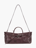 MARGESHERWOOD Grandma Used Bag - Wine Pull-up Leather