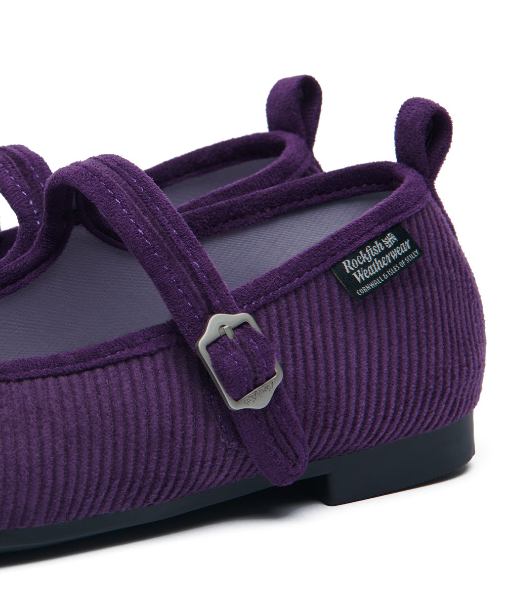 Rockfish Weatherwear Bella Maryjanes Corduroy Purple view 11