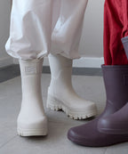 Rockfish Weatherwear PLATFORM RAIN BOOTS MIDDLE Cream view 3