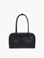 MARGESHERWOOD Soft Boston Bag - Black Plain