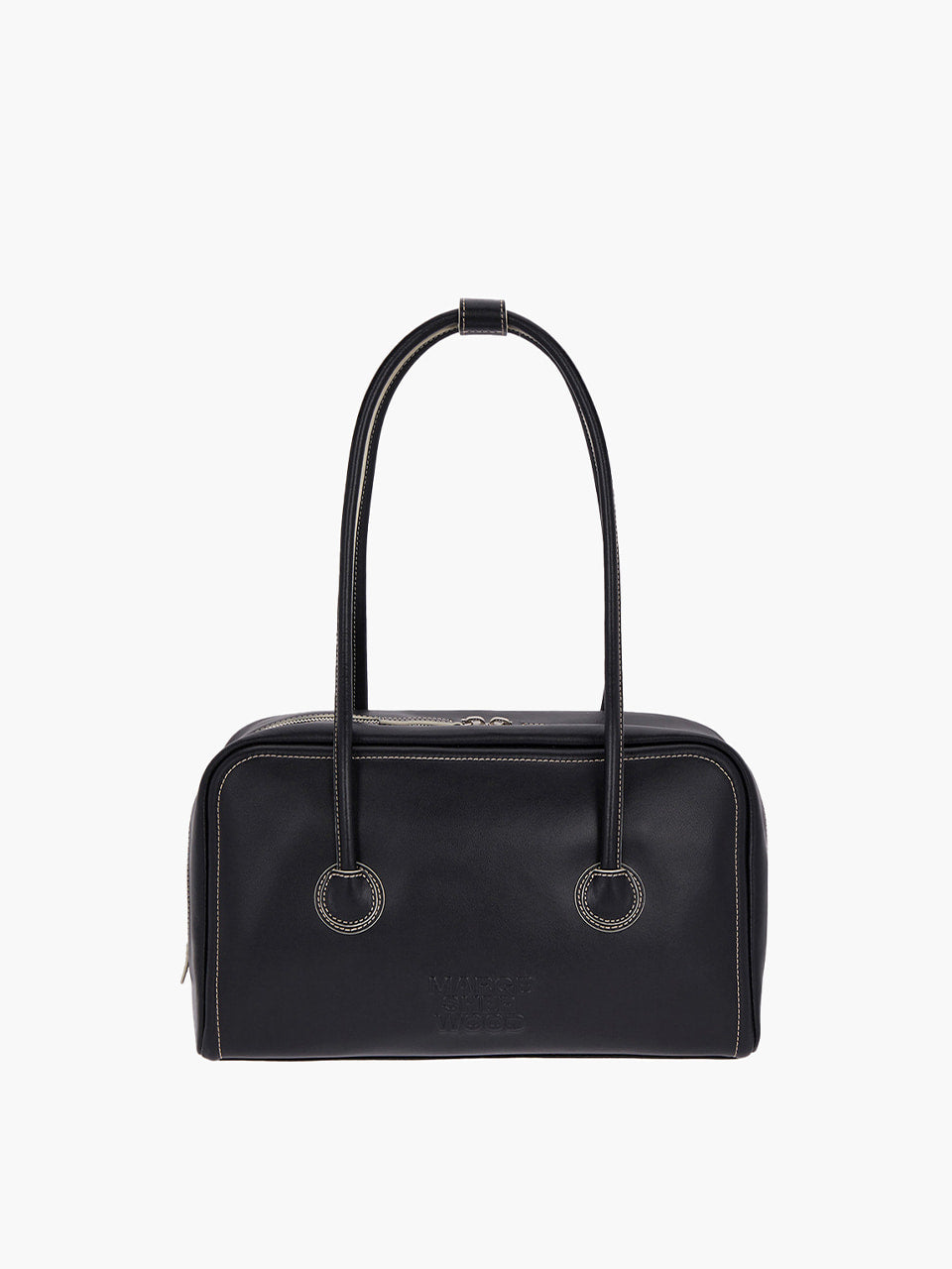 MARGESHERWOOD Soft Boston Bag - Black Plain
