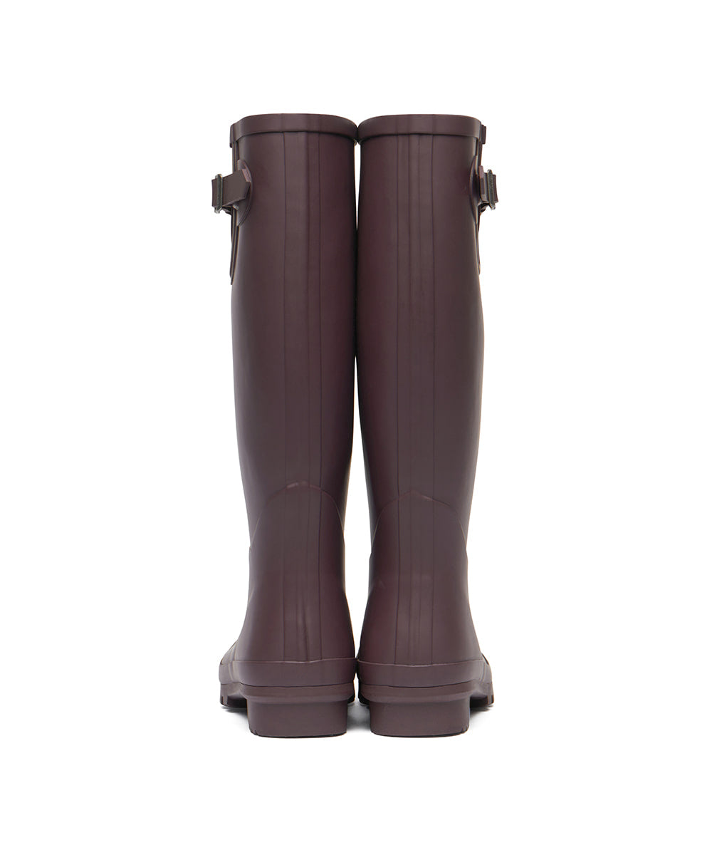 Rockfish Weatherwear ORIGINAL RAIN BOOTS LONG Dark Burgundy back view