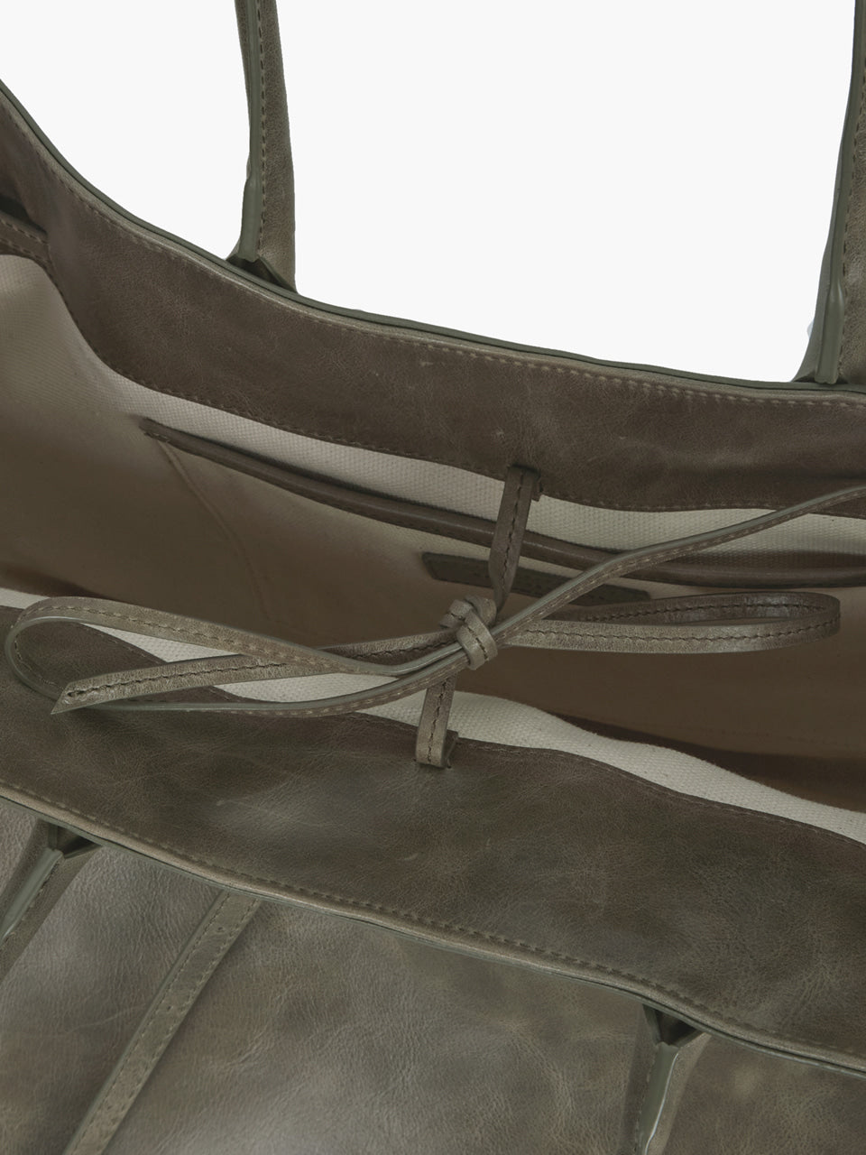 MARGESHERWOOD Grandma Used Bag XL - Etoffe Pull-up Leather