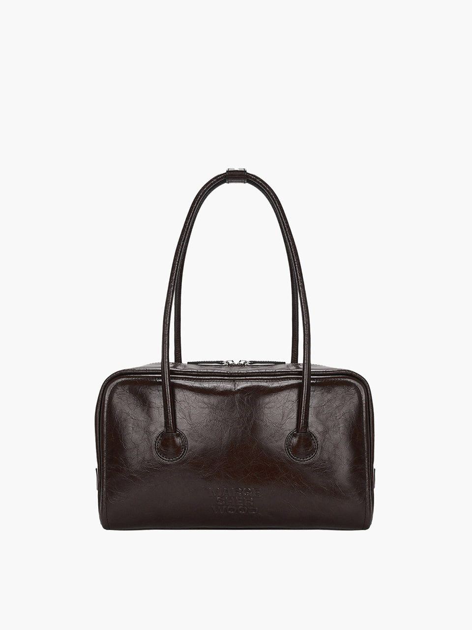 MARGESHERWOOD Soft Boston Bag - Mocha Crinkle
