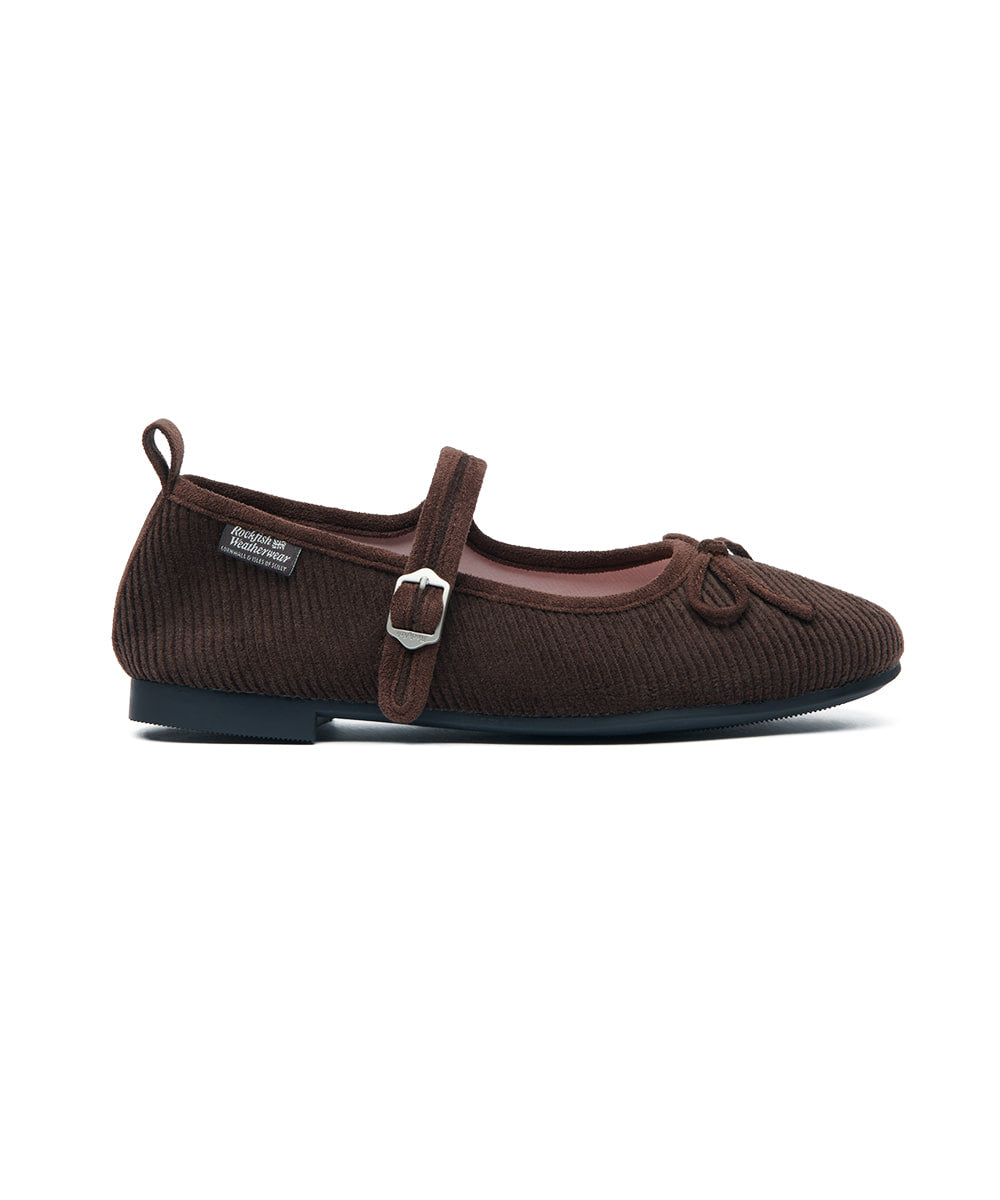 Rockfish Weatherwear Bella Maryjanes Corduroy Brown view 4