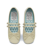 Rockfish Weatherwear Square Toe Two Strap Maryjanes Butter top view pair