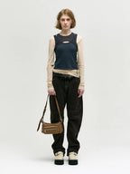 Marge Sherwood Outpocket Hobo Mini in vintage camel washed nappa, view 3