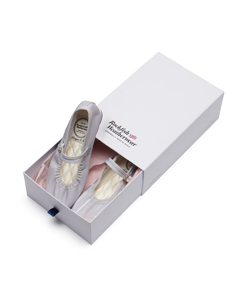 Rockfish Weatherwear Wisley Scrunch Maryjanes Blue in box