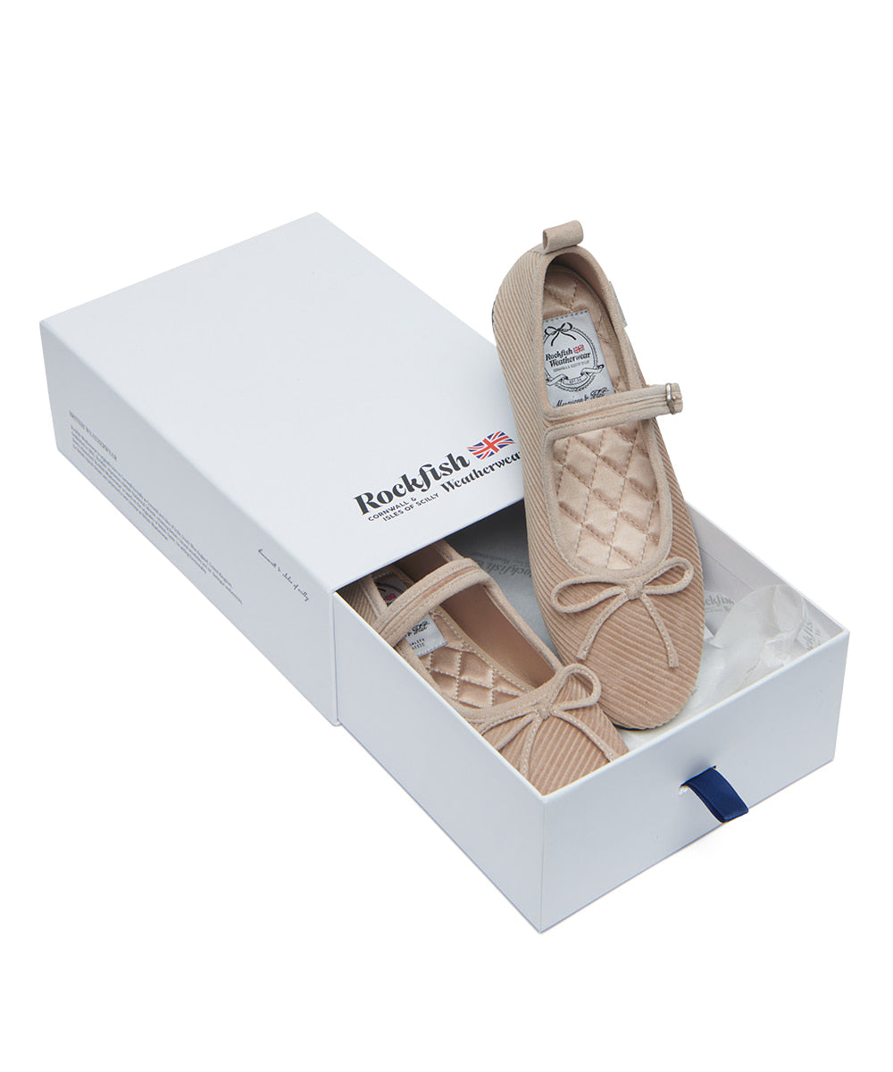 Rockfish Weatherwear Bella Maryjanes Corduroy Taupe view 11