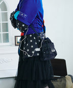 Rockfish Weatherwear CHECK DRAWSTRING MINI BAG Navy view 2