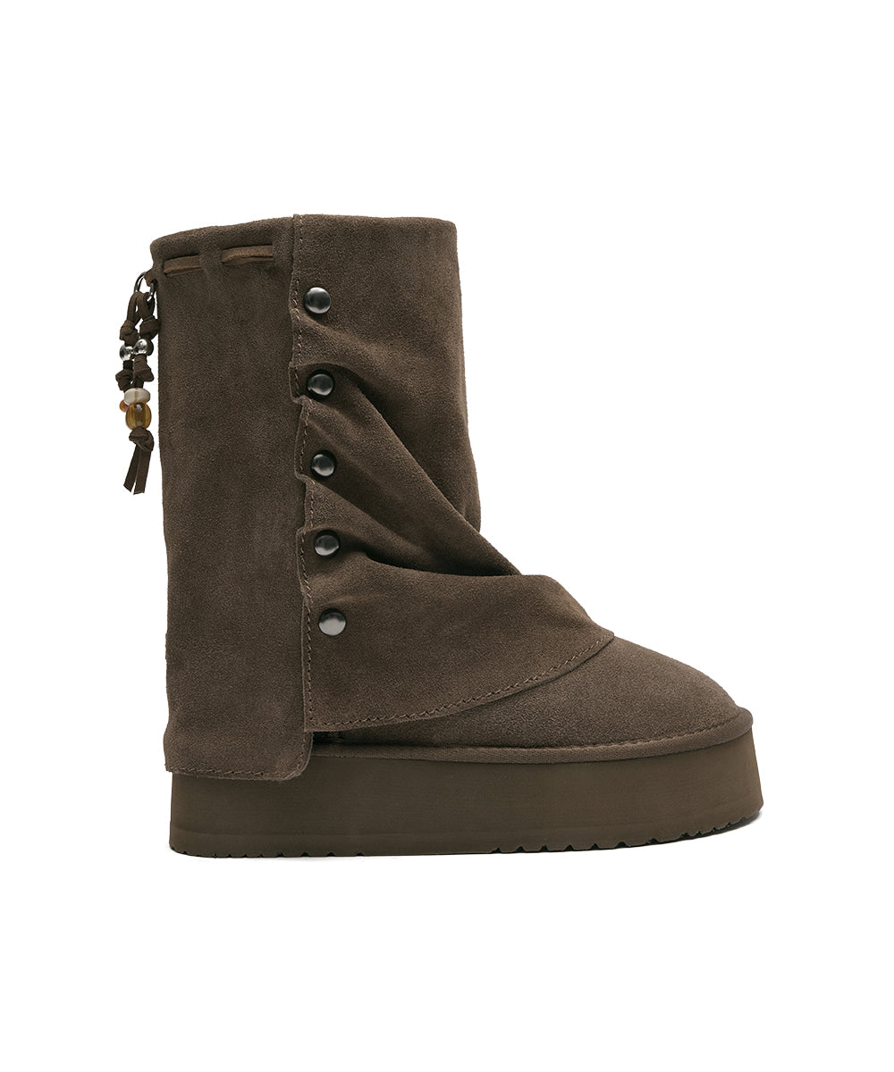 Rockfish Weatherwear Stud Maxi Folded Boots Middle Cocoa - photo 5