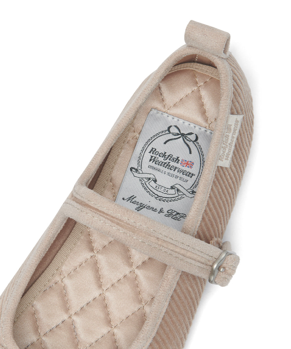 Rockfish Weatherwear Bella Maryjanes Corduroy Taupe view 8