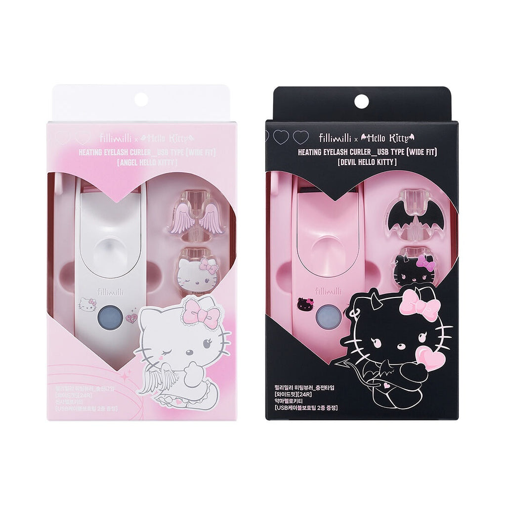 Fillimilli Heating Eyelash Curler (Rechargeable USB Type) - Hello Kitty Limited Edition