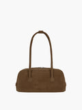 MARGESHERWOOD Soft Boston Ew Baguette Bag - Chestnut Nubuck