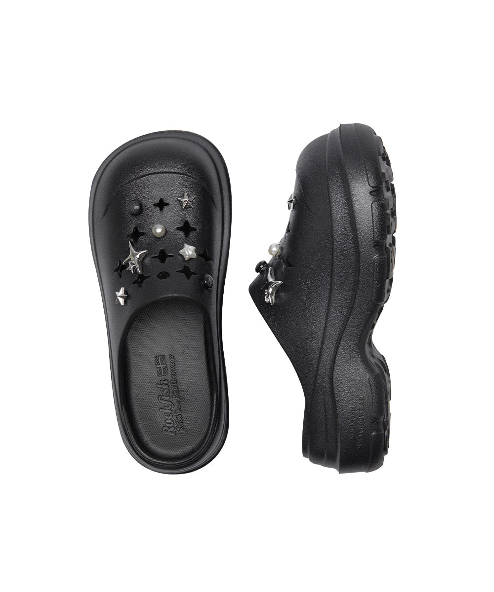 Rockfish Weatherwear x clor Hayden Clog Black Glitter view 16