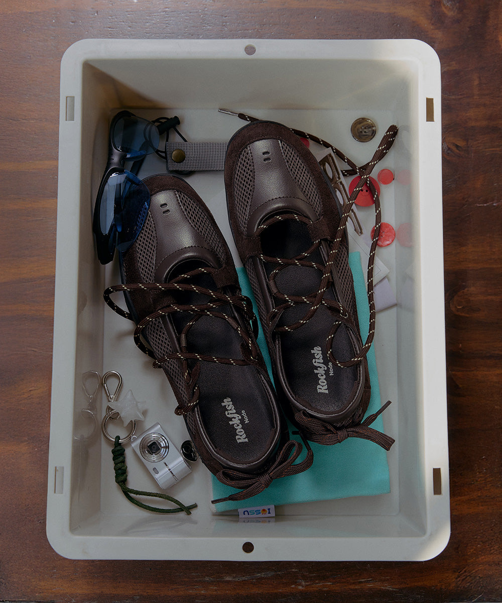 Rockfish Weatherwear NICOLE WEAVING LACEUP SNEAKERS V2 Choco 5