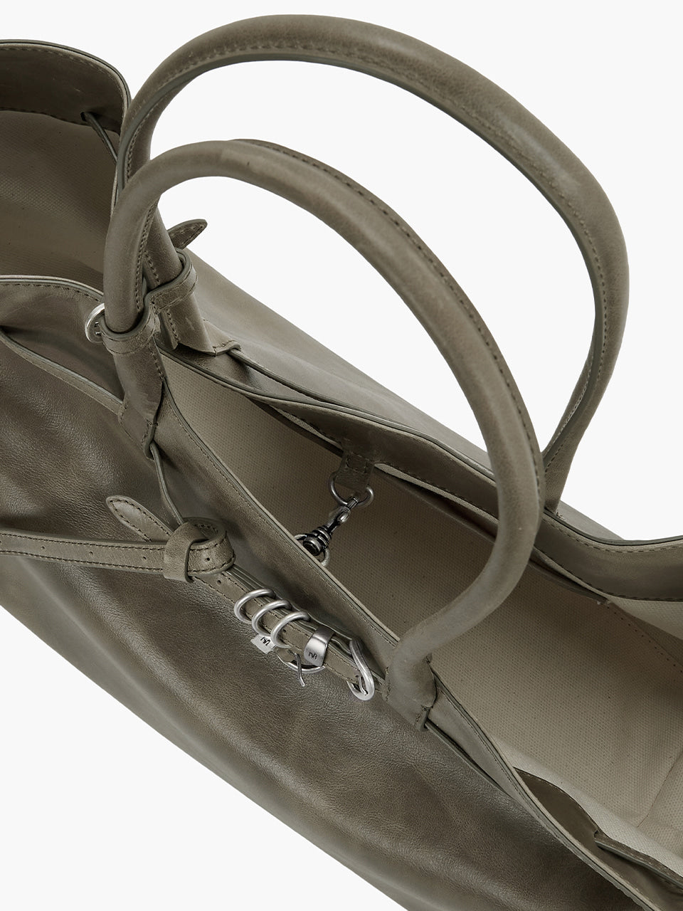 MARGESHERWOOD Grandma Used Bag Large - Etoffe Pull-up Leather