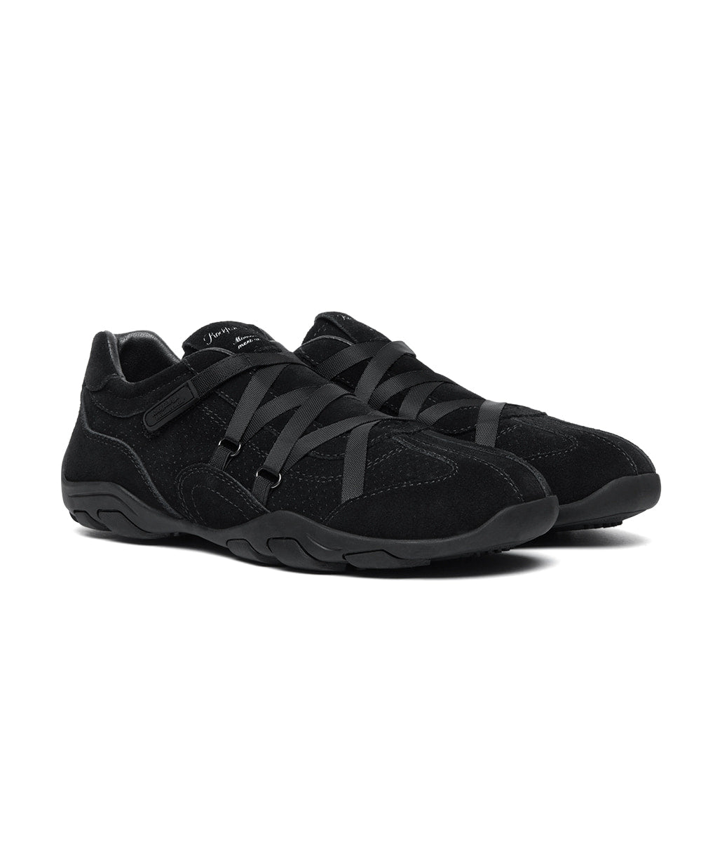 Rockfish Weatherwear ZANE X-STRAP SNEAKERS(SUEDE) Black view 6