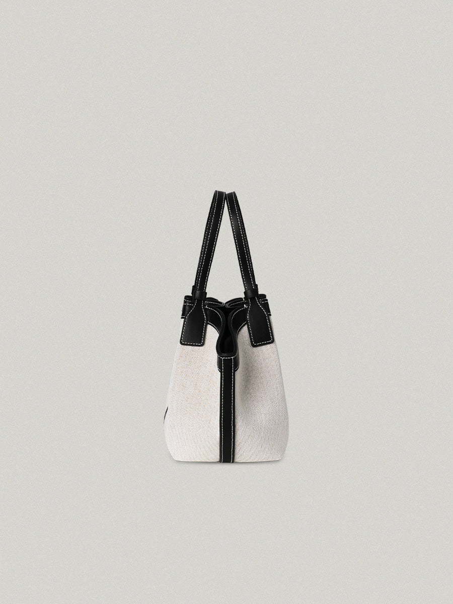 FOLNUA Mini Shell Bag - Black, Canvas – SoJan Shop