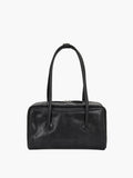MARGESHERWOOD Soft Boston Bag - Black Leather