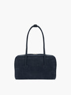 MARGESHERWOOD Soft Boston Bag - Indigo Nubuck