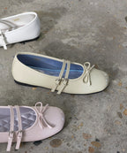Rockfish Weatherwear Square Toe Two Strap Maryjanes Butter styled pair detail