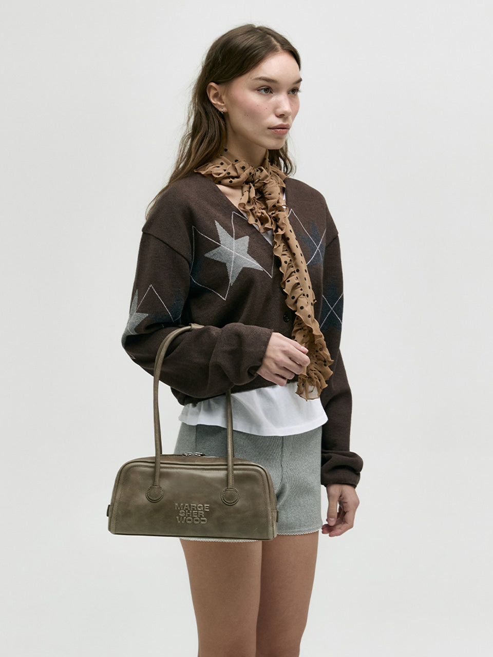 MARGESHERWOOD Soft Boston Ew Baguette Bag - Etoffe Leather