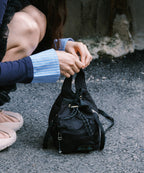 Rockfish Weatherwear Nylon Drawstring Mini Bag Black view 2