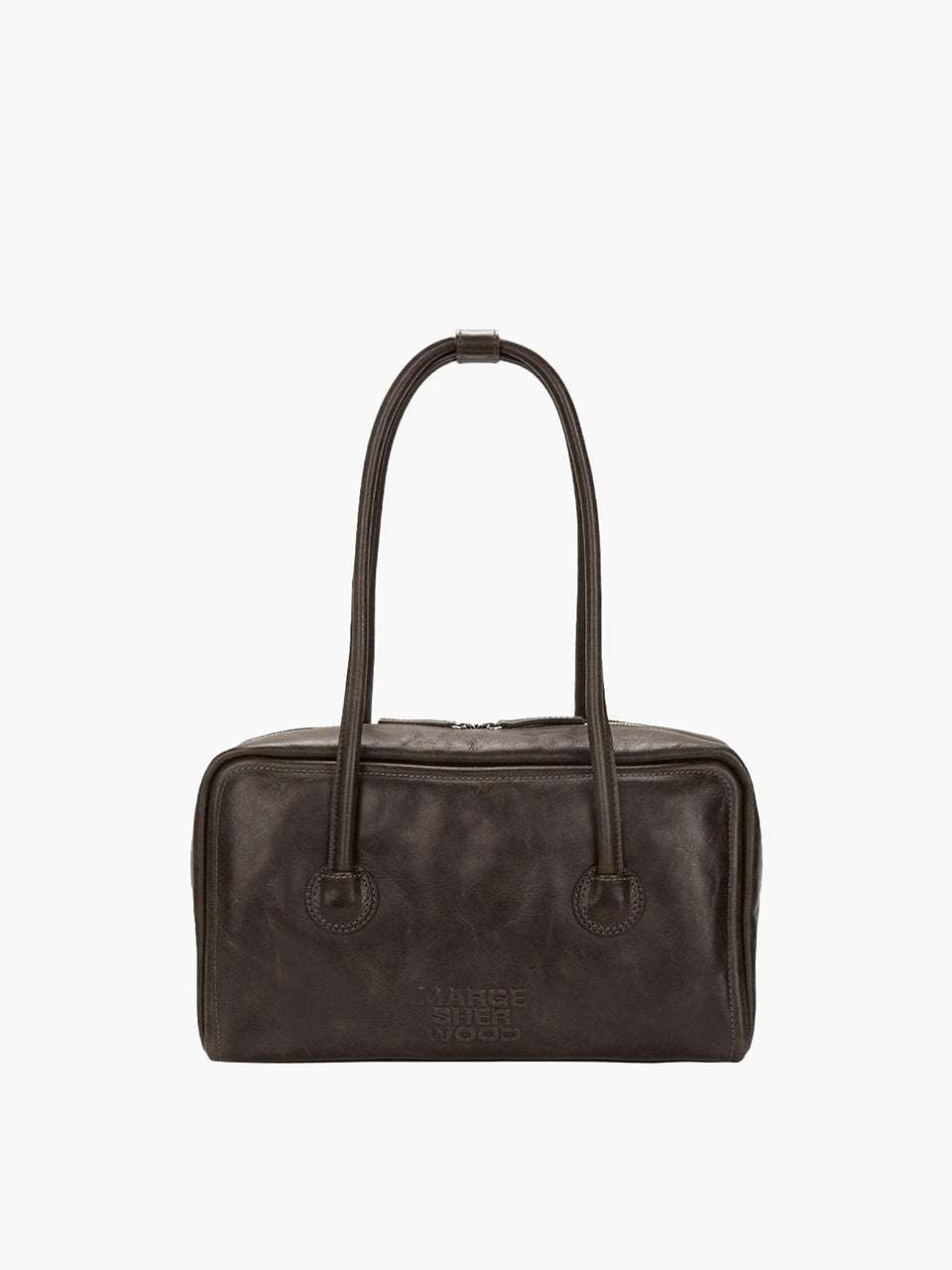 MARGESHERWOOD Soft Boston Bag - Washed Brown Leather