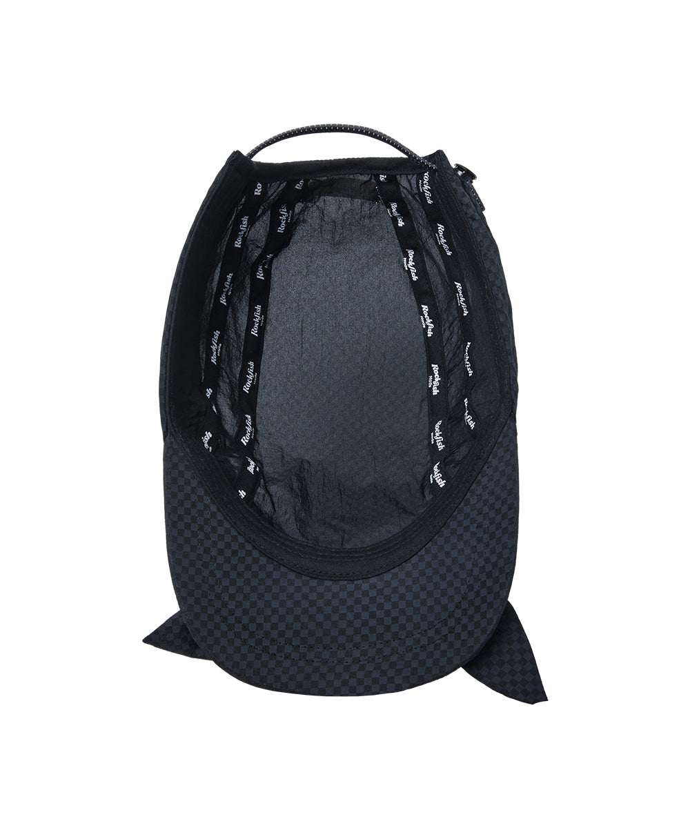 Rockfish Weatherwear KNOT CAP Black Check inner print