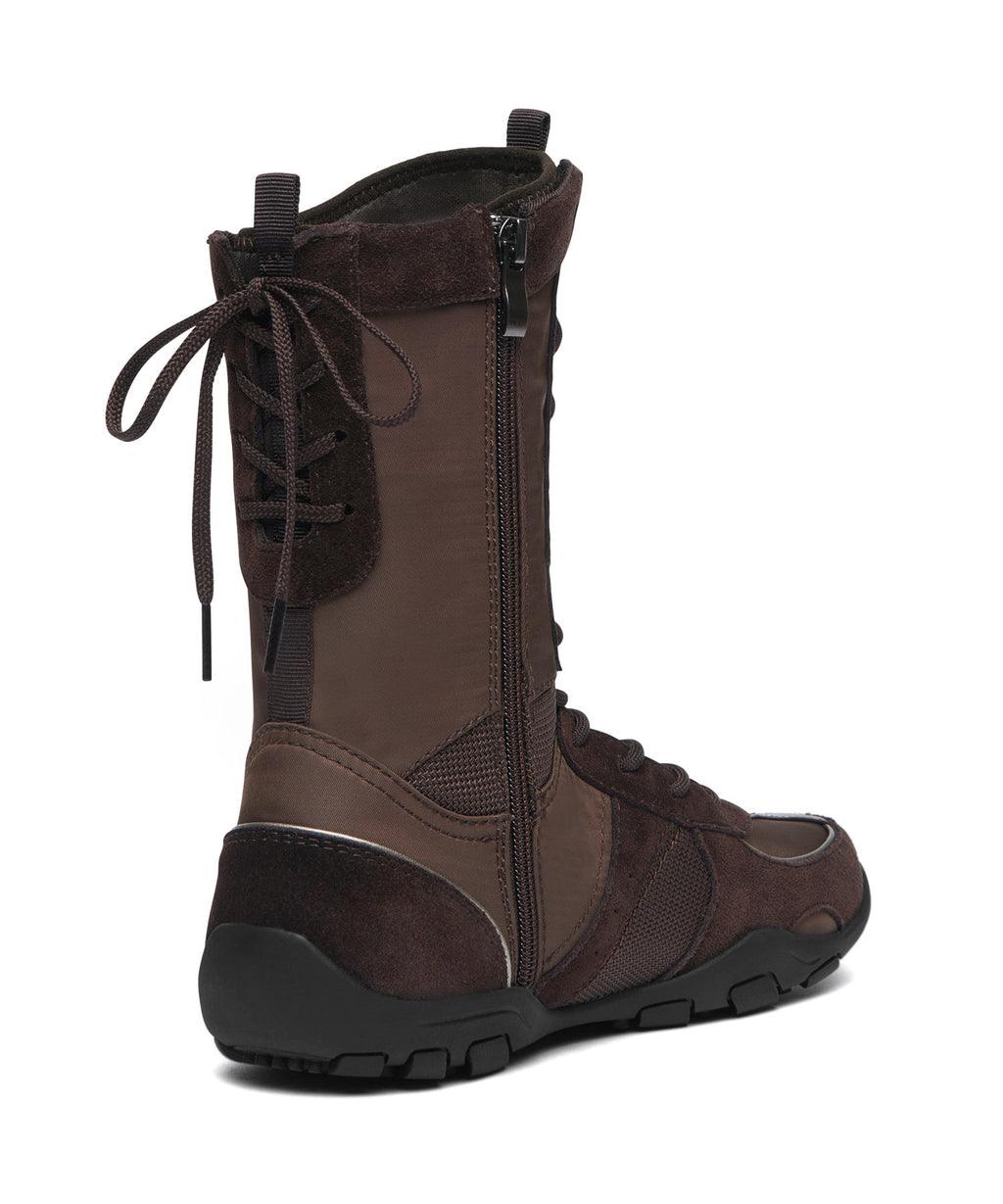 Rockfish Weatherwear NICOLE MIDDLE BOOTS Dark Brown back three-quarter view