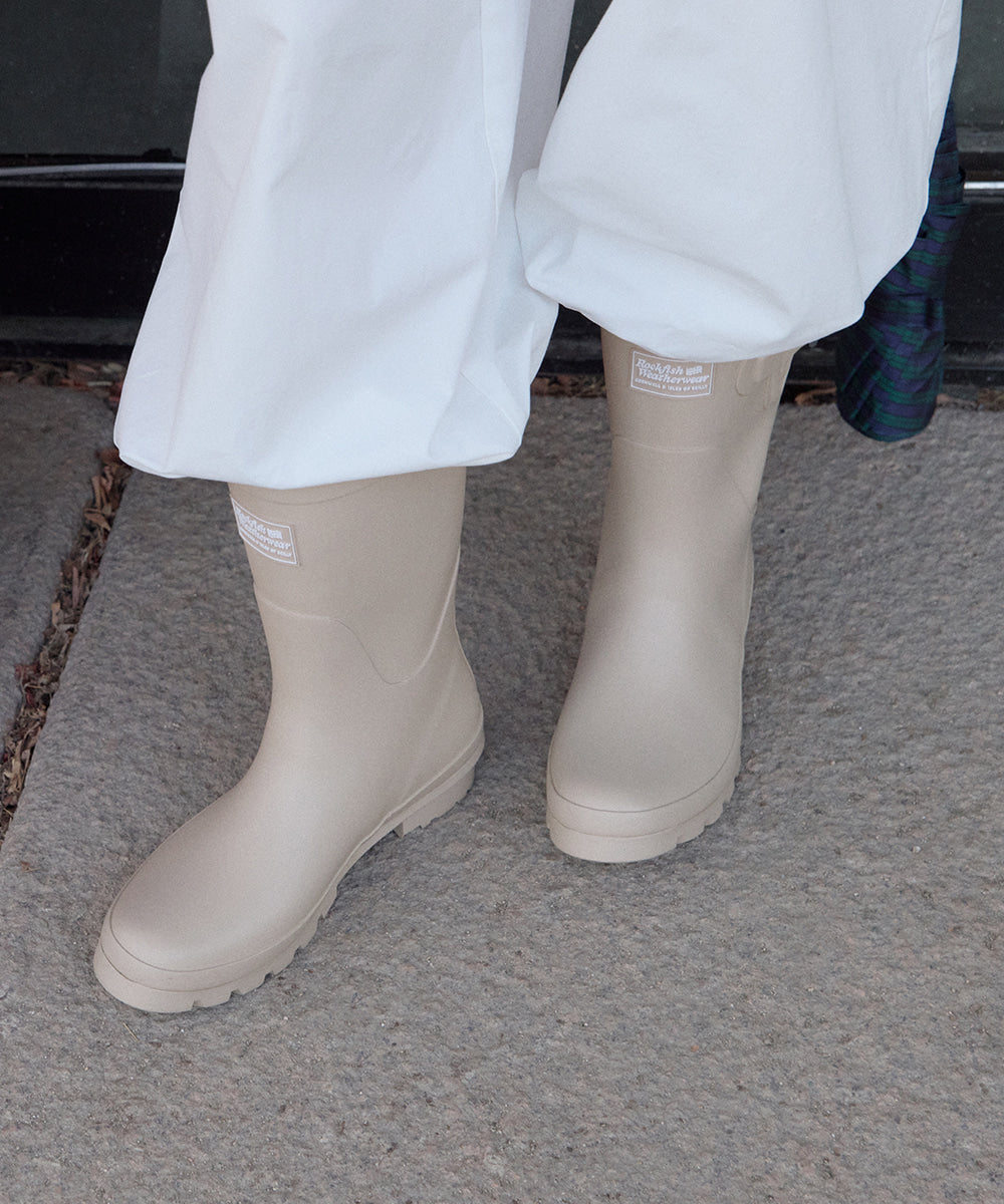 Rockfish Weatherwear ORIGINAL RAIN BOOTS SHORT Beige detail 2