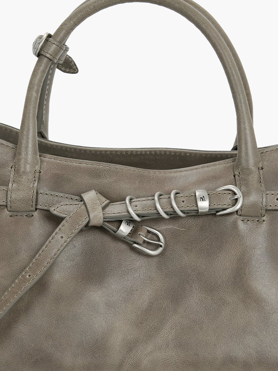 MARGESHERWOOD Grandma Used Bag - Etoffe Pull-up Leather