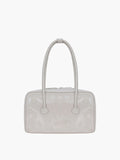 MARGESHERWOOD Soft Boston Bag - Light Grey Crinkle